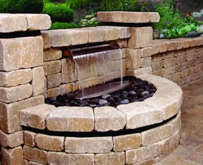 Formal Spillway Basin For Recirculating Wall Fountains