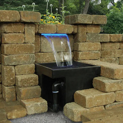 Formal Spillway Basin For Recirculating Wall Fountains