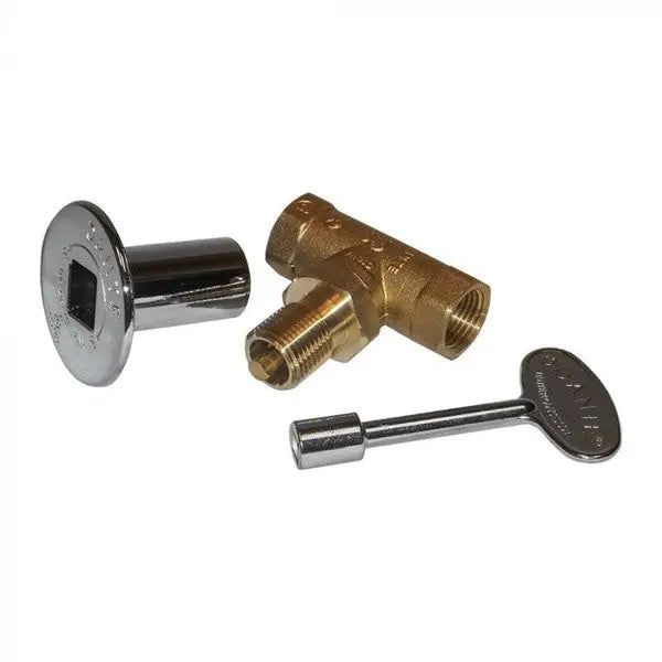 Premium Gas Fire Pit Shut Off Valve Kit And 4-inch Key