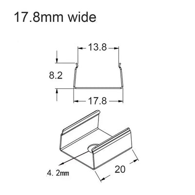 LED Strip Light Attachment Clip - Land Supply Canada