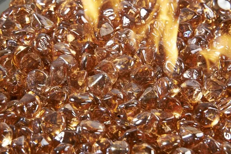 Large Tempered Fire Glass Diamonds - Land Supply Canada