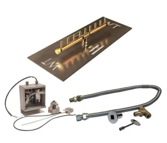 Linear Plate Fire Pit Insert Kit - Electric Ignition