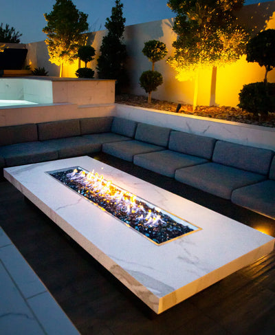 Linear Stainless Steel Fire Pit Lid - Land Supply Canada