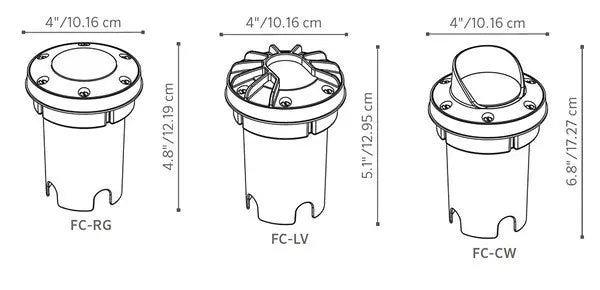 Luxor ZDC FC LED In-Grade Light - Colour Changing Land Supply Canada Landscape Lighting  Land Supply Canada 475.43