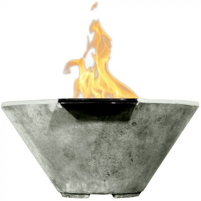 Verona Concrete Gas Fire Bowl Land Supply Canada Outdoor Fire Features PewterPropane Land Supply Canada 4619.99
