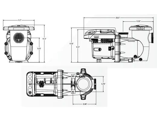 Pentair IntelliPro3 VSF Pump 3HP 230V - Land Supply Canada