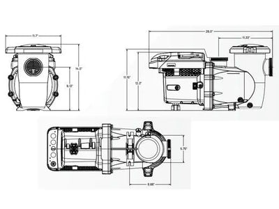 Pentair IntelliPro3 VSF Pump 3HP 230V - Land Supply Canada