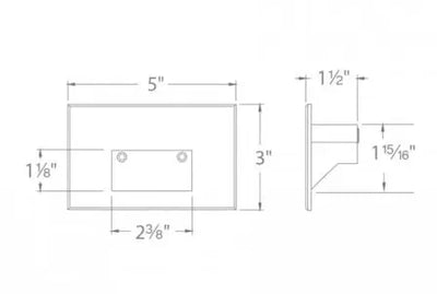 Rectangular Step Light - WA-4011-27 Land Supply Canada Landscape Lighting  Land Supply Canada 135.00