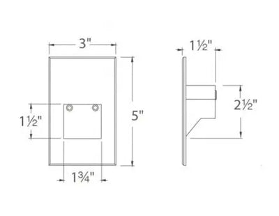 Rectangular Step Light - WA-4011-27 Land Supply Canada Landscape Lighting  Land Supply Canada 135.00