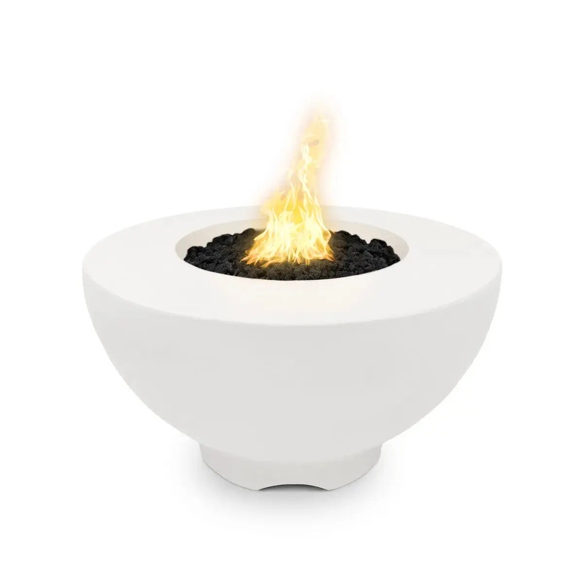 Outdoor Sienna 37 Inch Concrete Electronic Fire Pit 