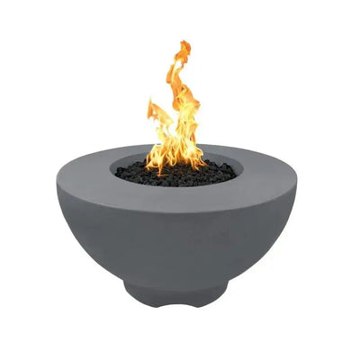 Outdoor Sienna 37 Inch Concrete Electronic Fire Pit 