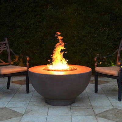 Sienna Concrete Match Lit Flame Fire Pit - Land Supply Canada