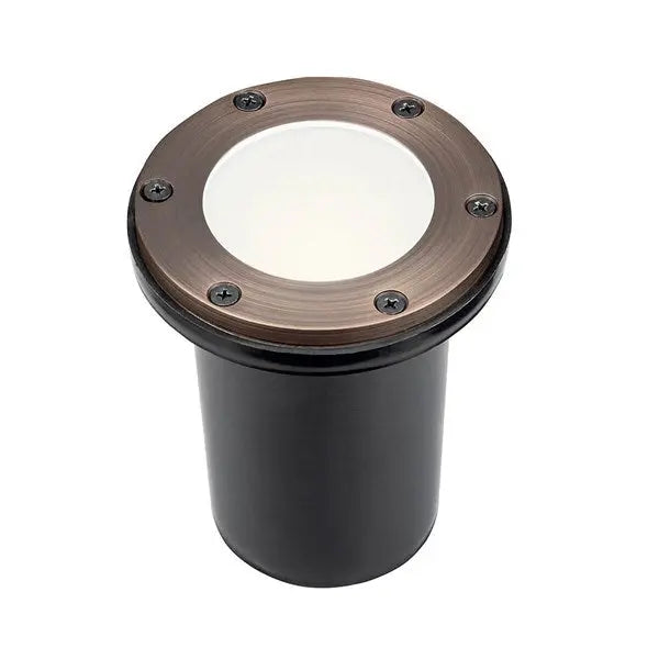 12v Solid Brass In-ground Light With Heat Resisted Frosted Lens