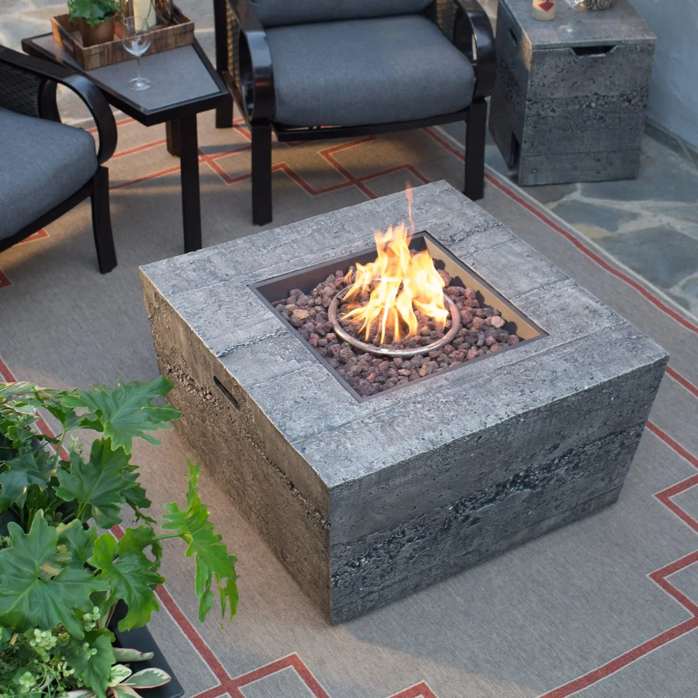 Square Aluminum Fire Pit Burner Plate - Land Supply Canada