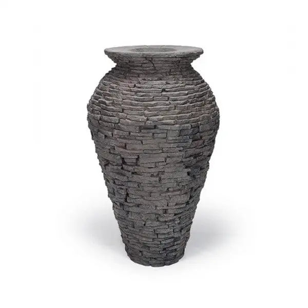 Stacked Slate Urn - Land Supply Canada