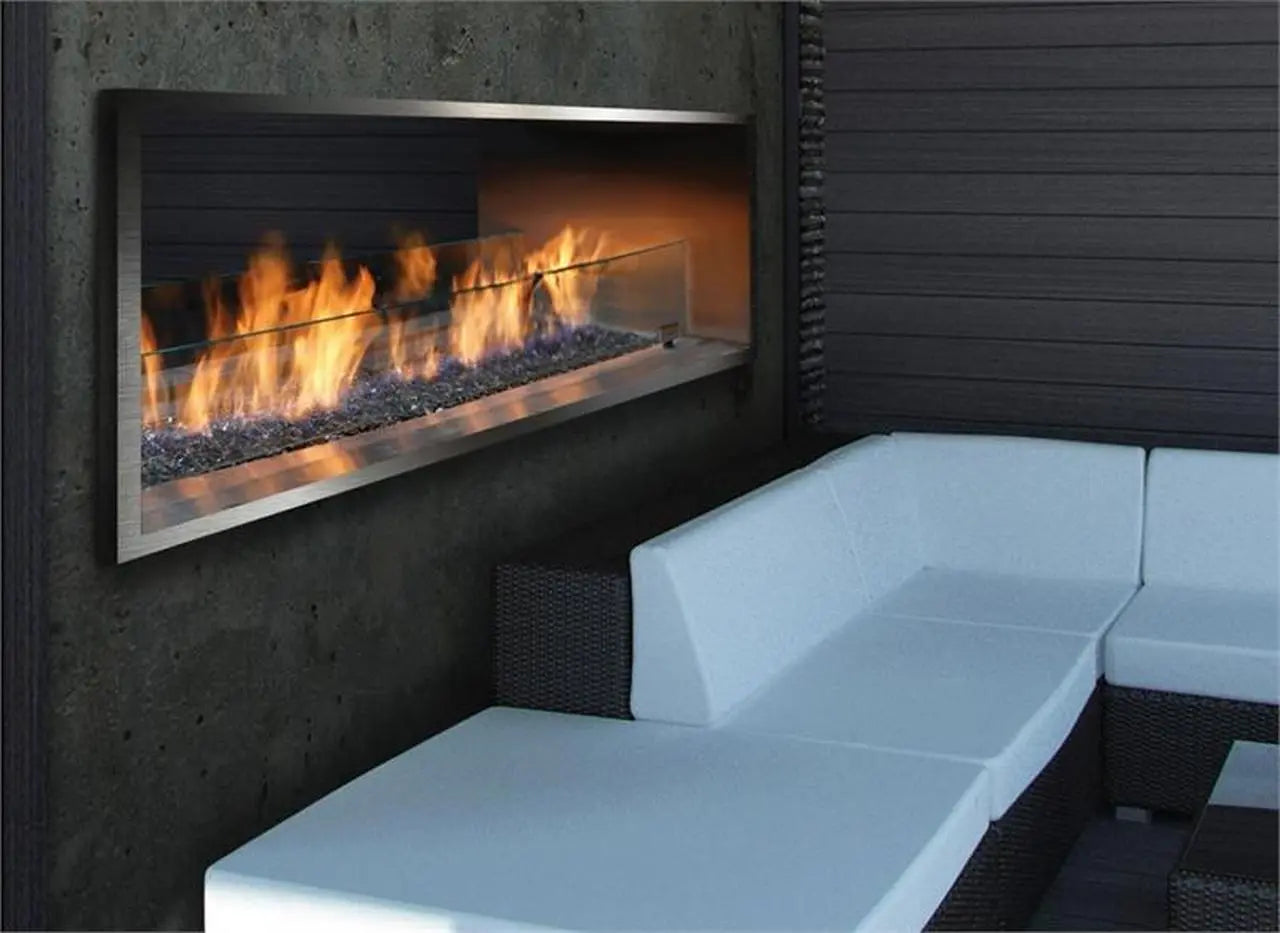 Outdoor Stainless Steel Surround For Linear Fireplace