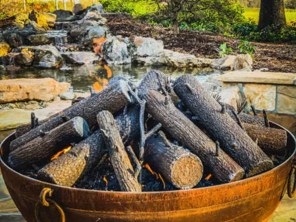 Steel Log Set For Fire Pit - Land Supply Canada