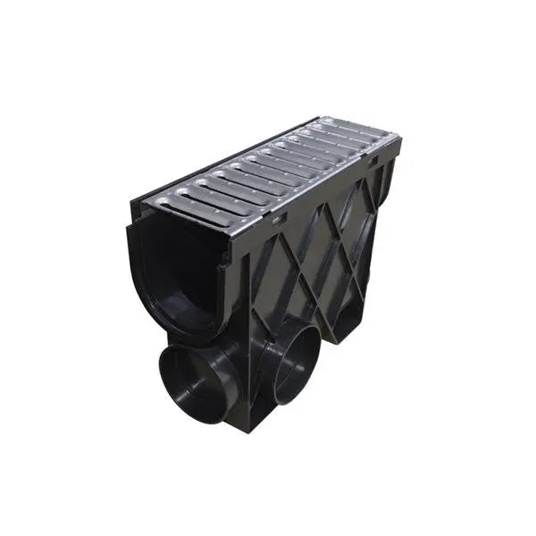 Storm Drain Channel With Stainless Steel Grate - Land Supply Canada