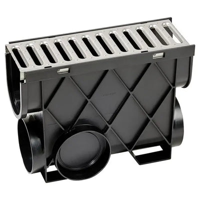 Storm Drain Channel With Stainless Steel Grate - Land Supply Canada