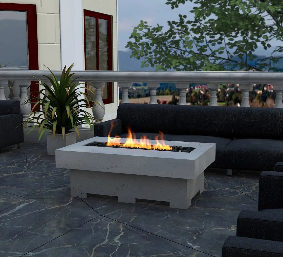 The Aswan Outdoor Fire Table - Land Supply Canada