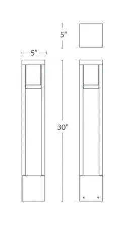 Tower Bollard - WA-6621-27 Land Supply Canada Landscape Lighting  Land Supply Canada 763.50